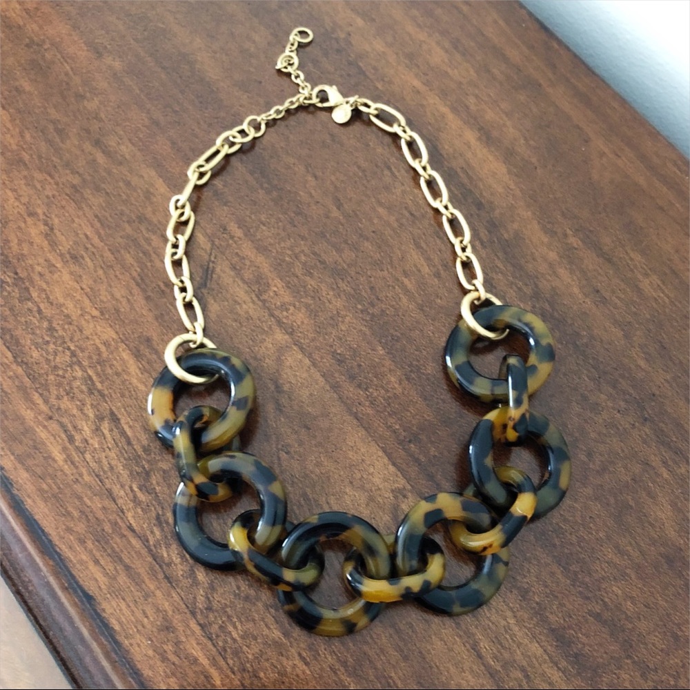J. Crew Tortoise Link Necklace